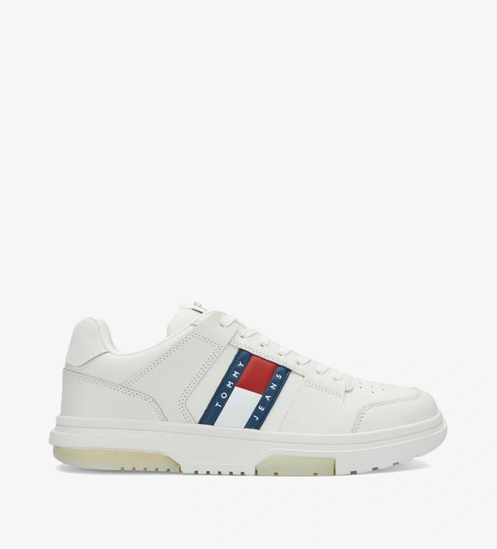 Tommy Jeans The Brooklyn Leather Erkek Beyaz Spor Ayakkabı