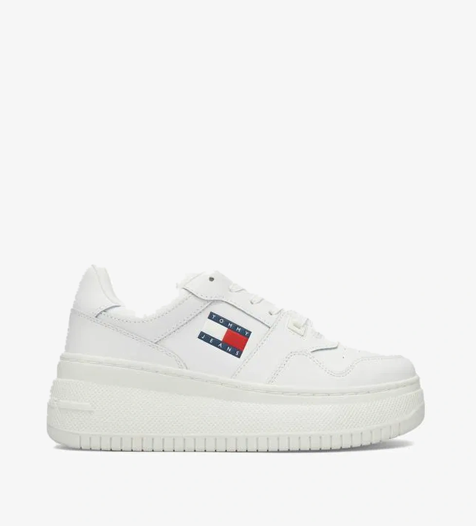 Tommy Jeans Retro Basket Platform Kadın Beyaz Spor Ayakkabı
