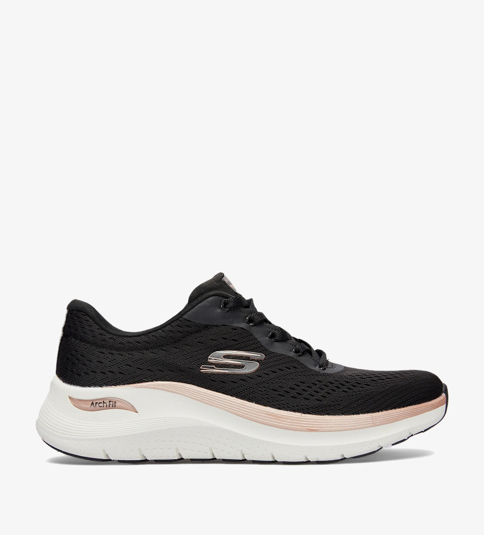 Skechers Arch Fit 2.0 Glow the Distance Kadın Siyah Spor Ayakkabı