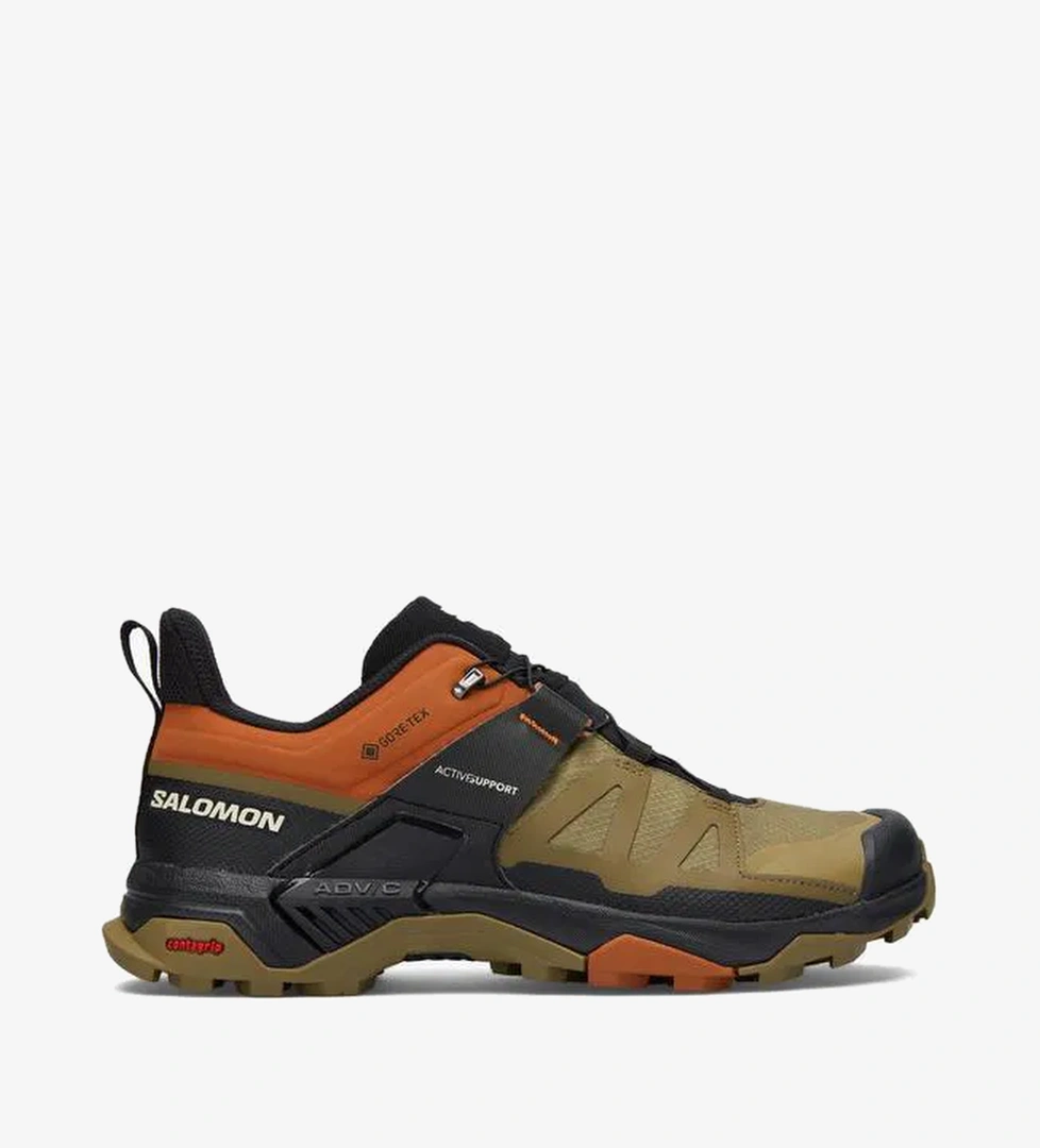 Salomon Salomon L47685200 X Ultra 4 Gore-tex Gttx Erkek Haki Yeşil-kahve Outdoor Ayakkabı model görseli