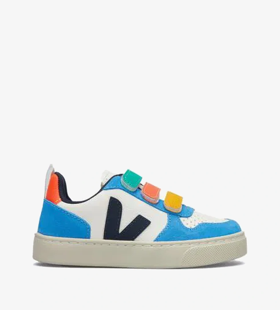 Veja Small V-10 Chromefree Leather Çocuk Renkli Sneaker - Görsel 1