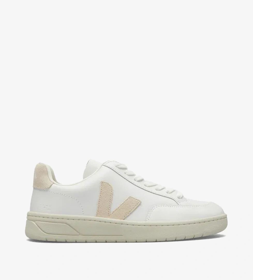 Veja V-12 Leather Kadın Beyaz Sneaker - Görsel 1