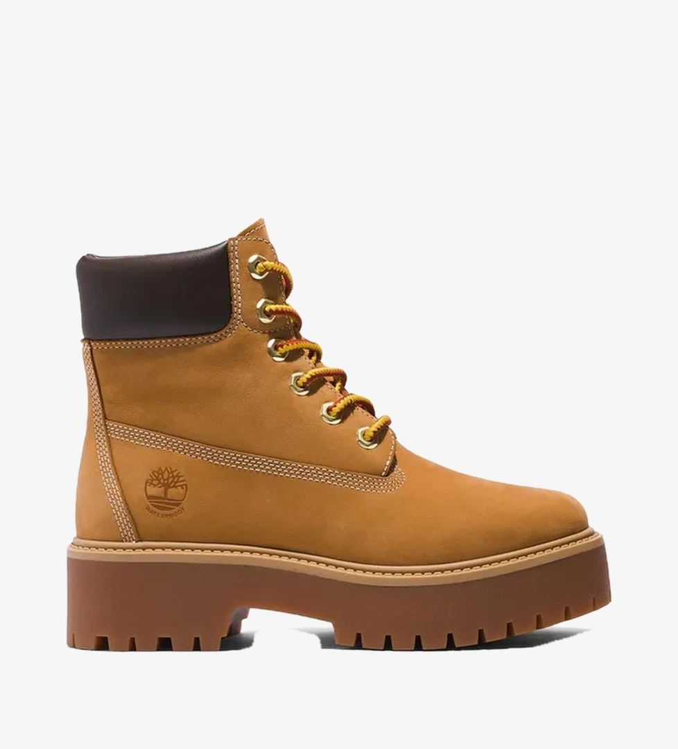 Timberland Stone Street 15 cm Su Geçirmez Platform Kadın Krem Bot