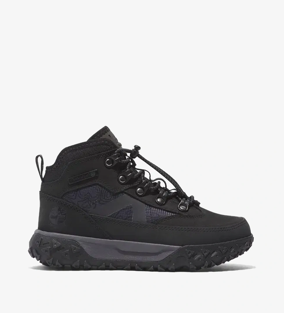 Timberland Greenstride Motion 6 Mid Bungee Waterproof Çocuk Siyah Bot