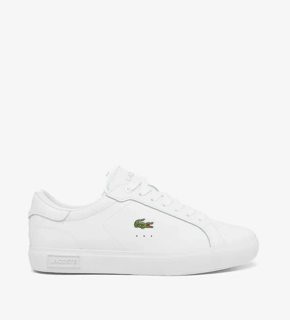 Lacoste Powercourt Leather Kadın Beyaz Sneaker - Görsel 1