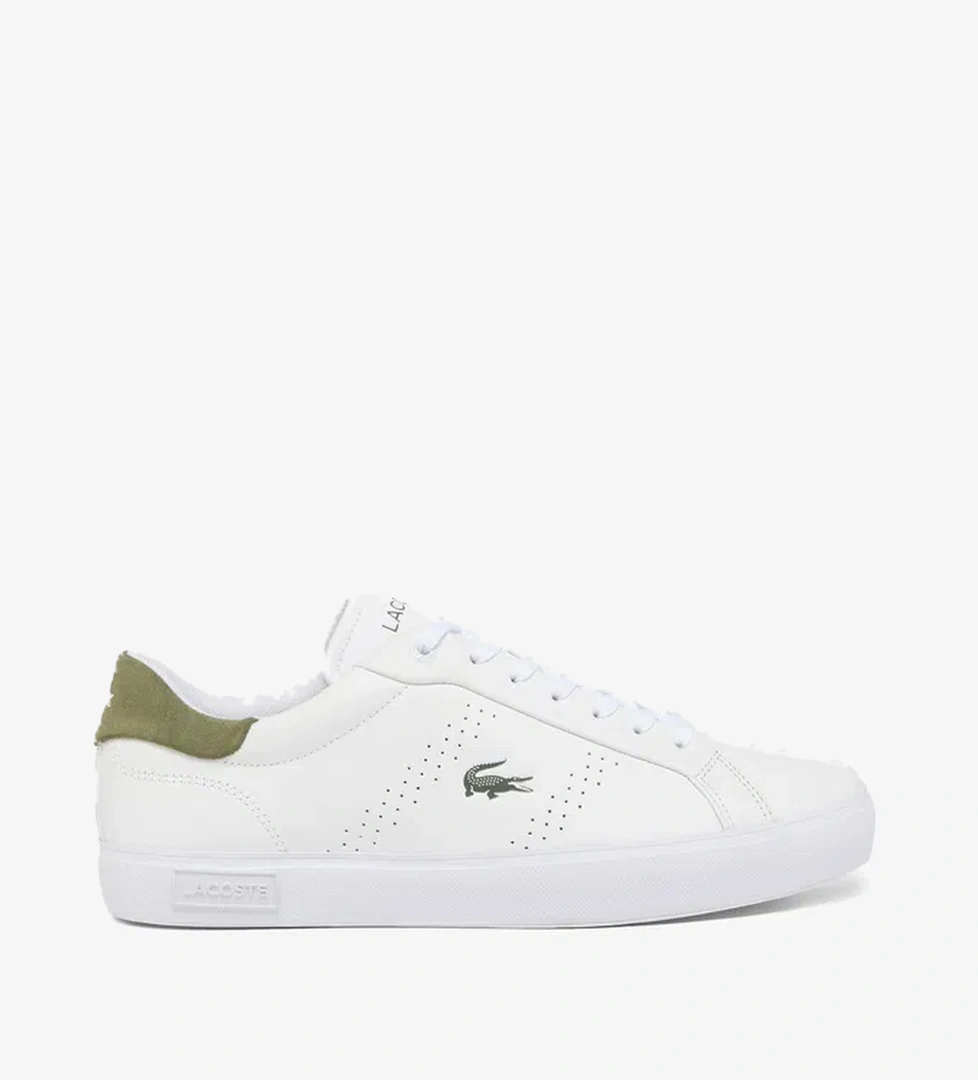 Lacoste Powercourt 2.0 Leather Erkek Beyaz Sneaker