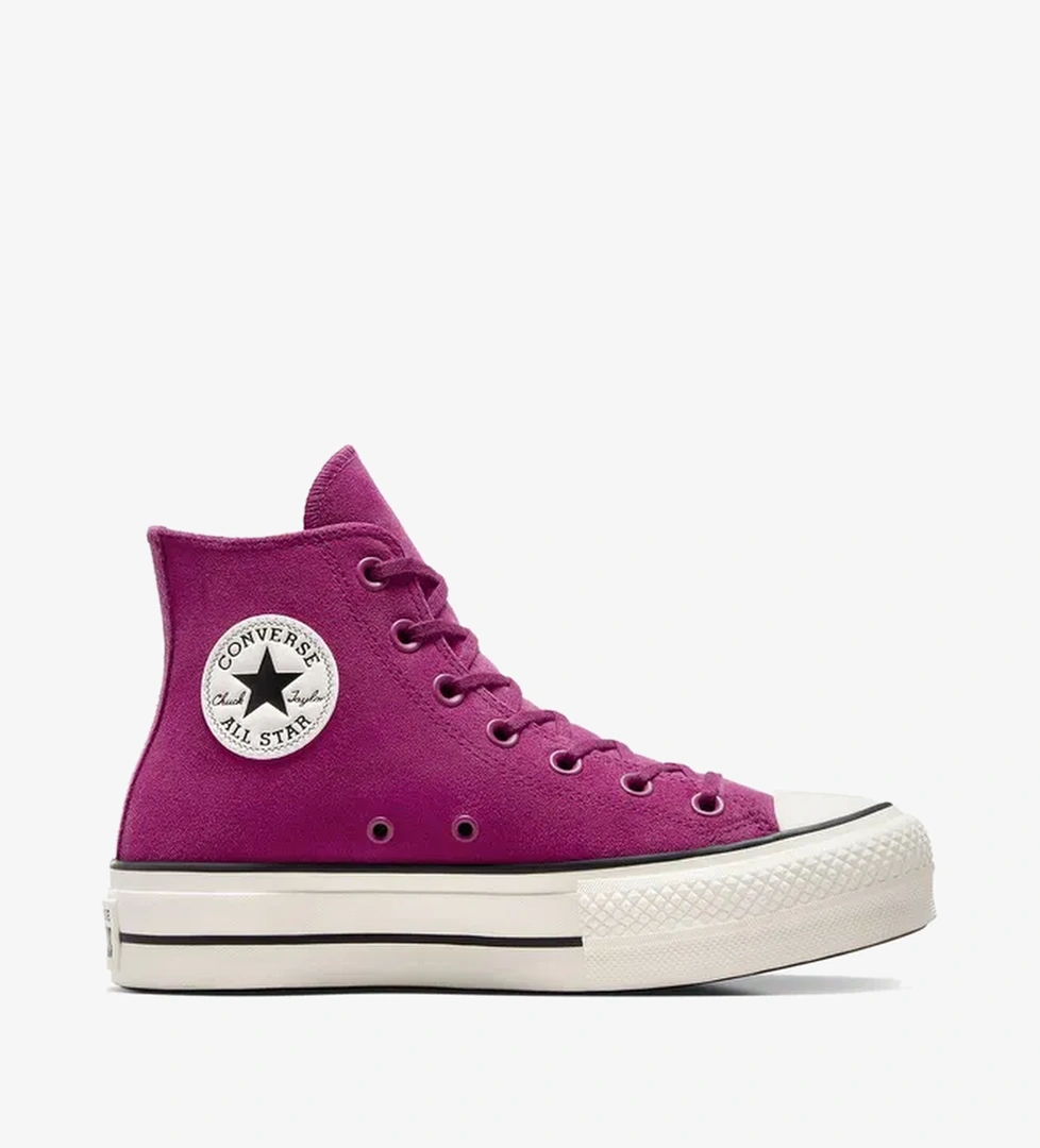 Converse Chuck Taylor All Star Lift Unisex Mor Süet Platform Sneaker