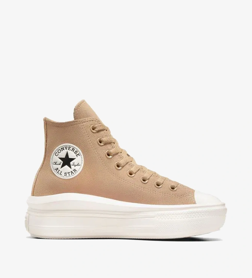 Converse Chuck Taylor All Star Move Platform Unisex Kahverengi Süet Sneaker - Görsel 1