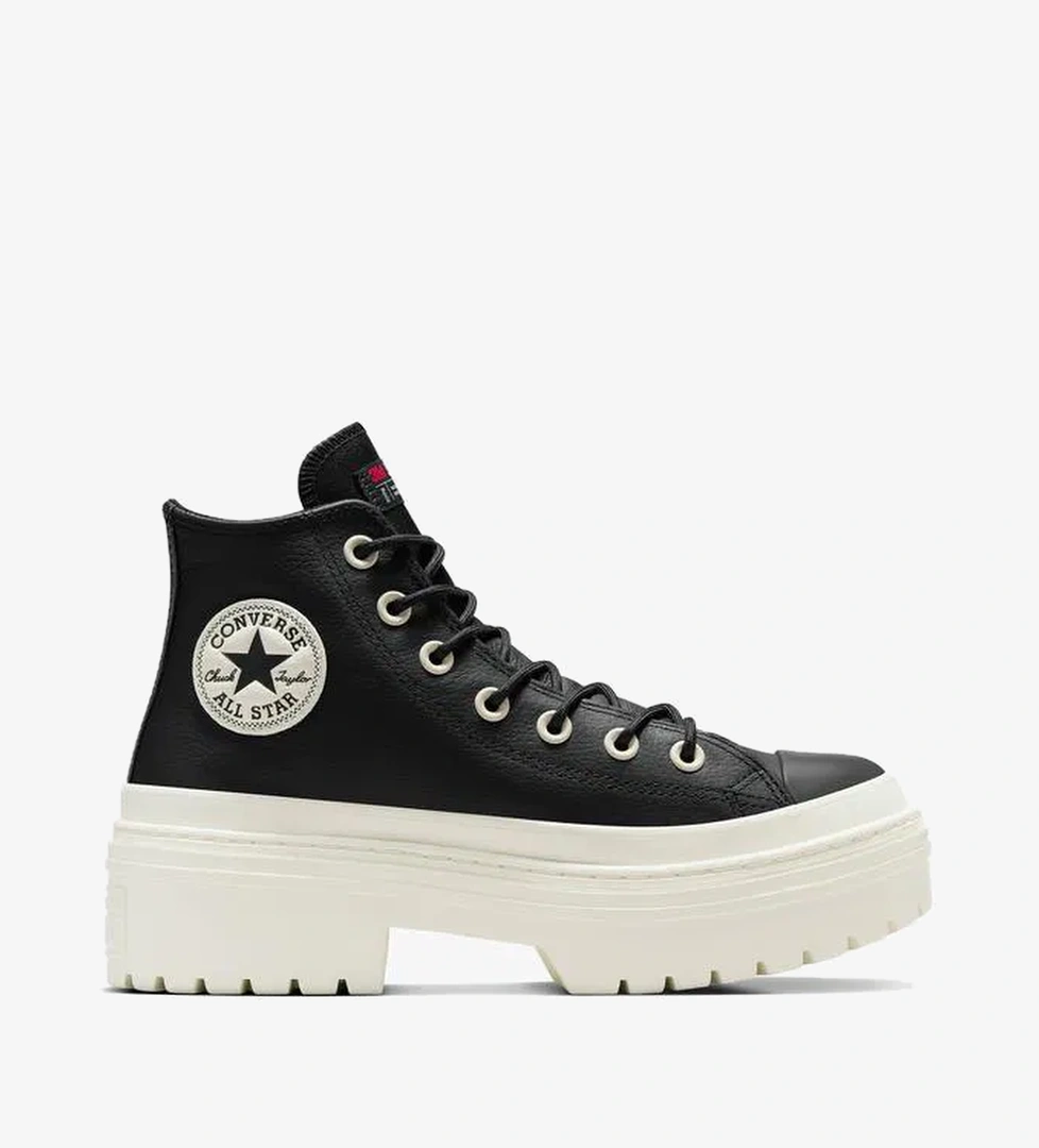 Converse Chuck Taylor All Star Lugged Heel Unisex Siyah Deri Platform Bot - Görsel 1