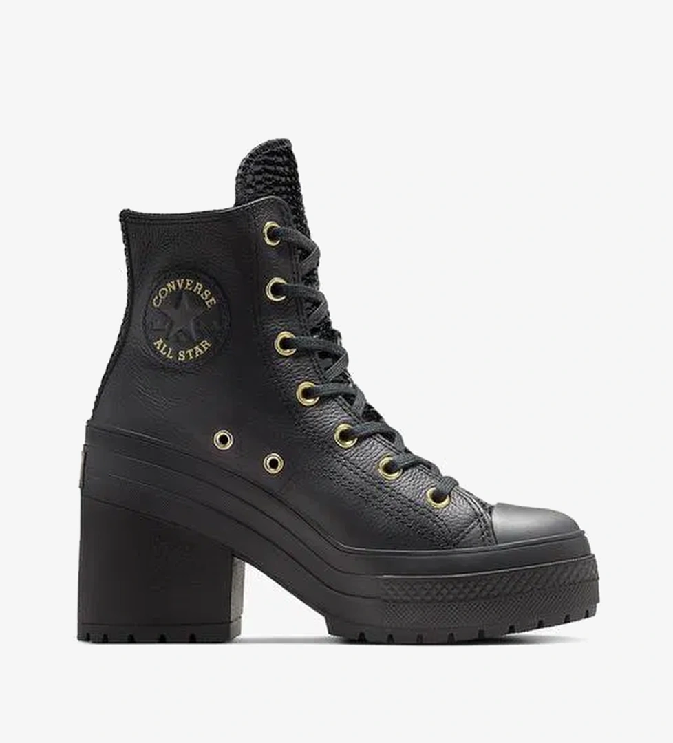 Converse Chuck 70 De Luxe Heel Unisex Kahverengi Deri Platform Sneaker