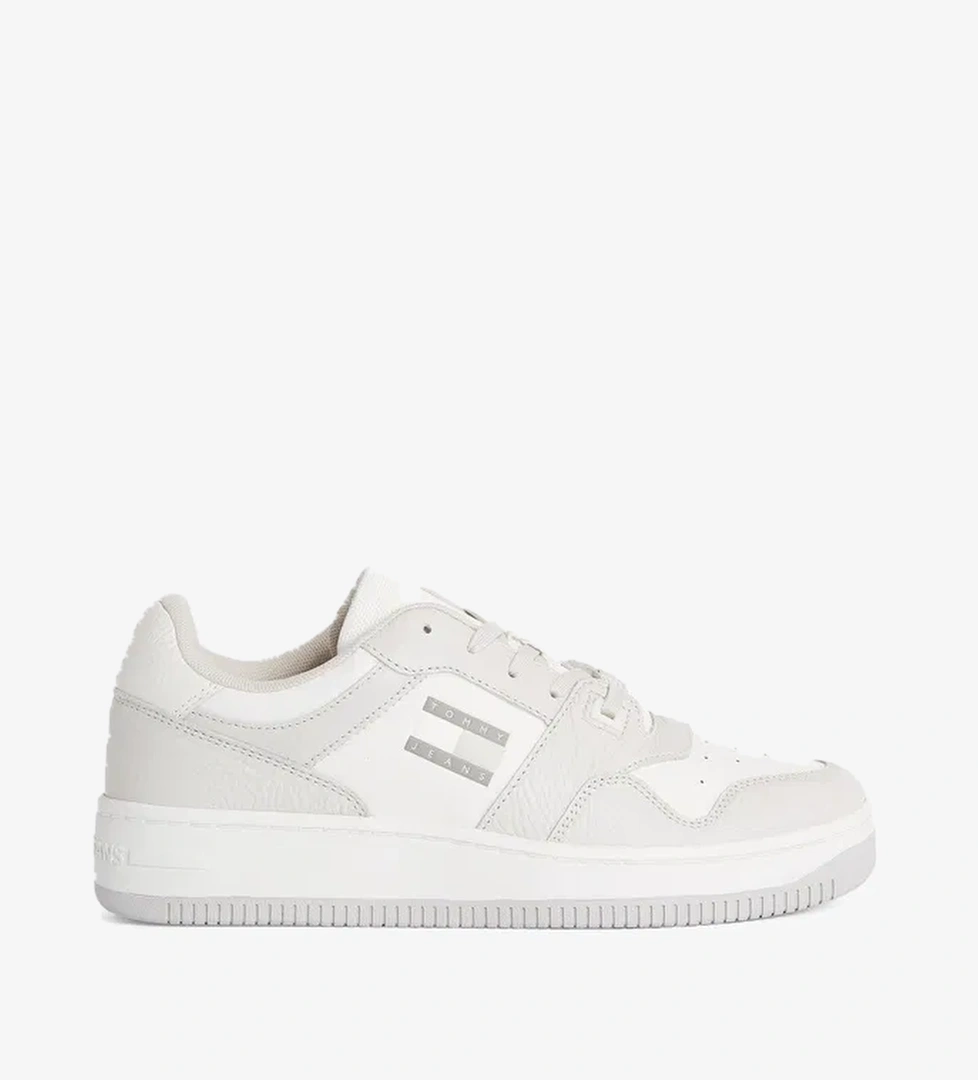 Tommy Hilfiger Tjm Retro Basket Cupsole Tumble Erkek Gri Spor Ayakkabı