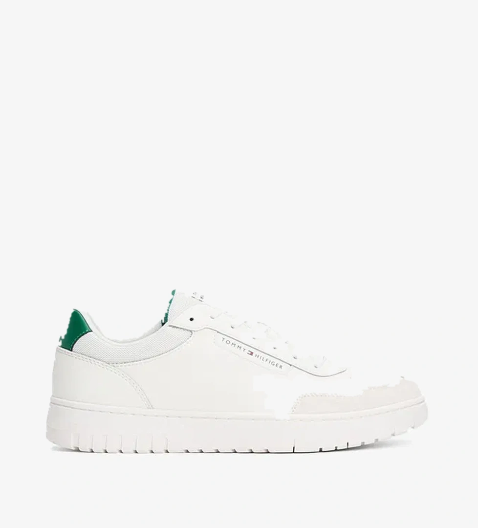 Tommy Hilfiger Low Top Mixture Erkek Beyaz Spor Ayakkabı