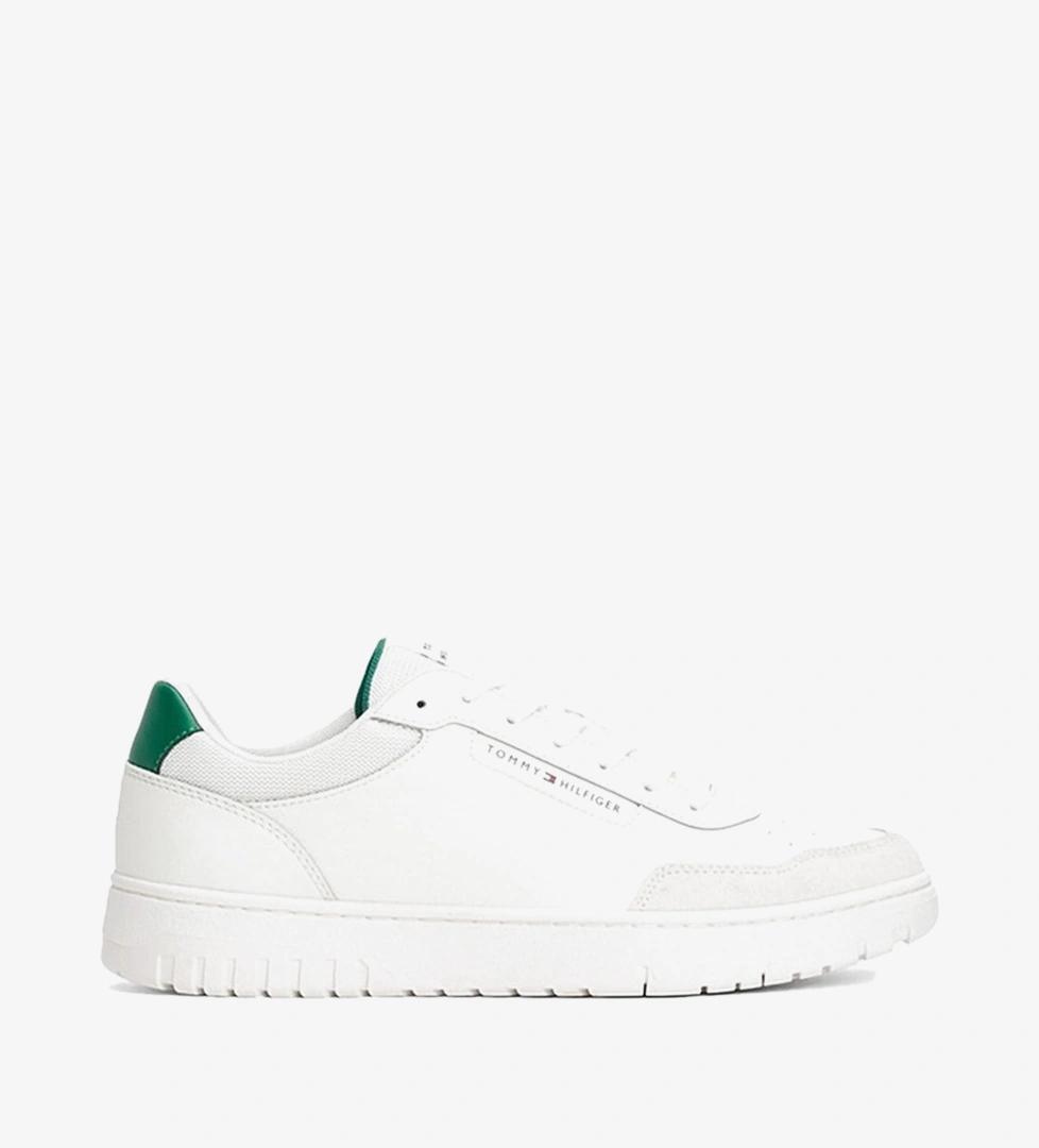 Tommy Hilfiger Low Top Mixture Erkek Beyaz Spor Ayakkabı