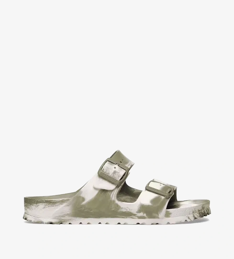Birkenstock Arizona Eva Erkek Haki Çift Bantlı Plaj Terliği - Görsel 1