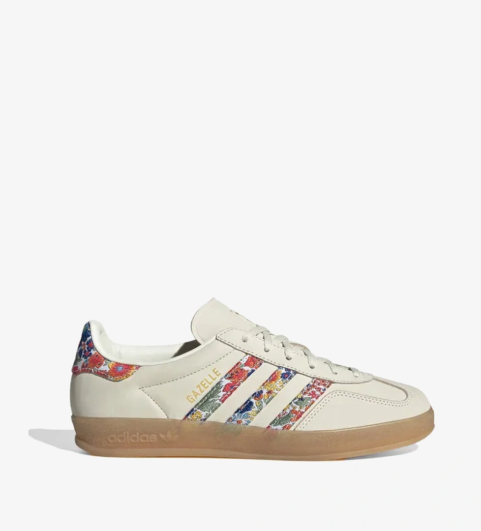 adidas Gazelle Indoor X Liberty London Kadın Krem Spor Ayakkabı - Görsel 1