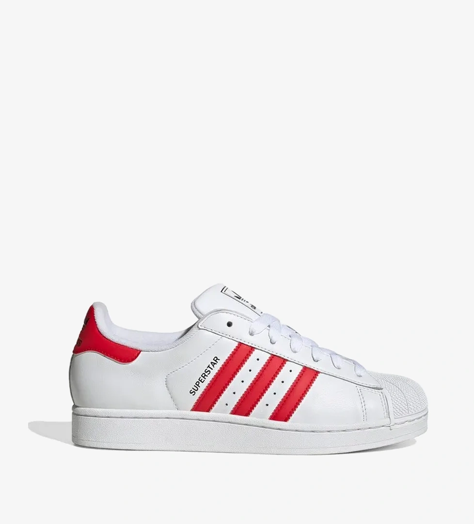 adidas Originals Superstar II Unisex Kırmızı/Beyaz Spor Ayakkabı