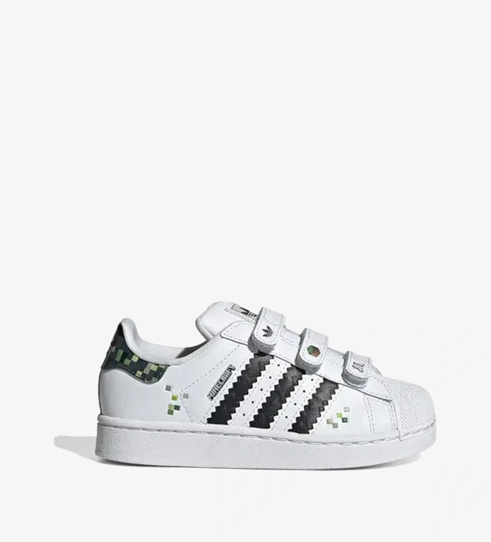 adidas Originals Superstar II X Minecraft Beyaz Çocuk Spor Ayakkabı - Görsel 1