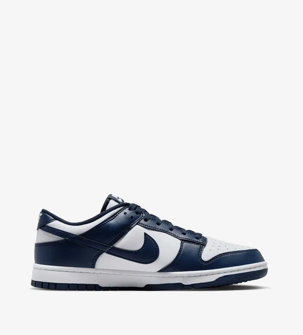 Nike Dunk Low Retro Erkek Beyaz/Lacivert Sneaker