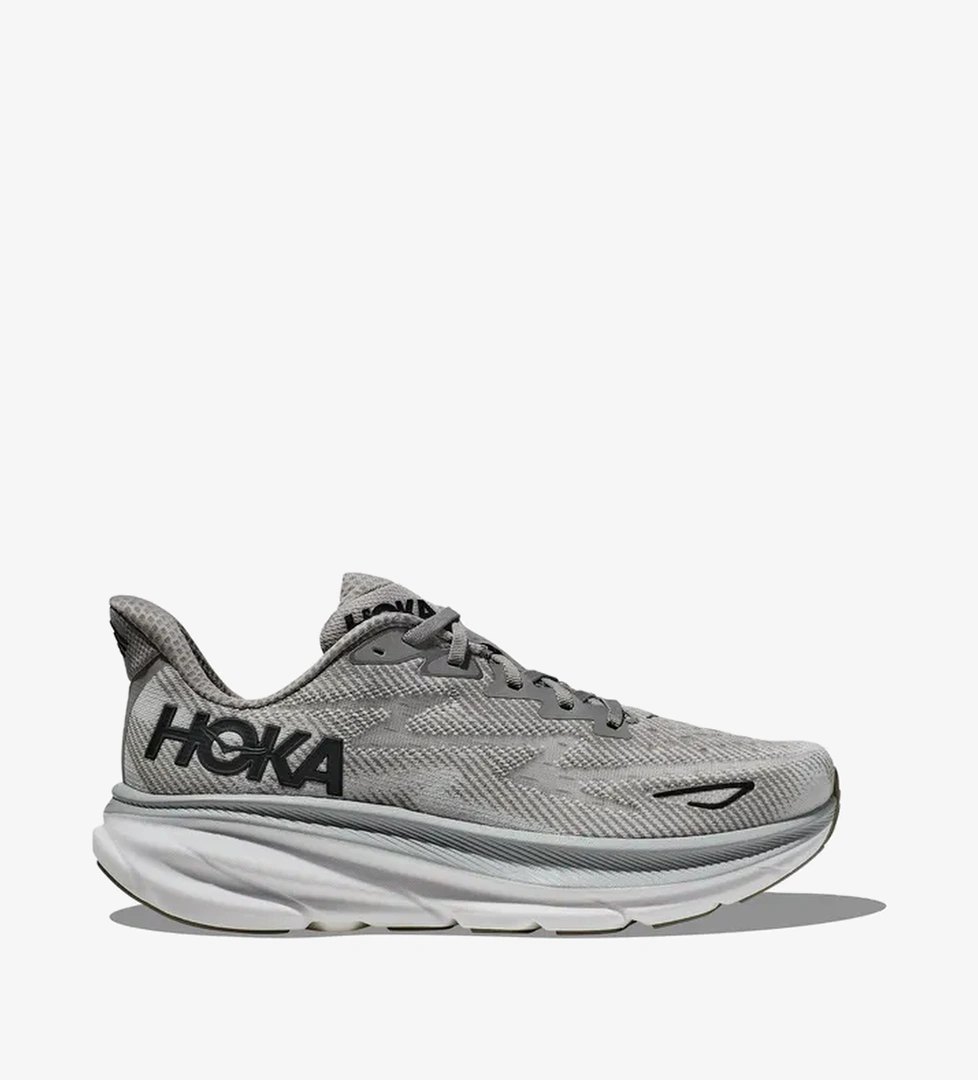 Hoka Clifton 9 Erkek Gri Koşu Ayakkabısı - Görsel 1