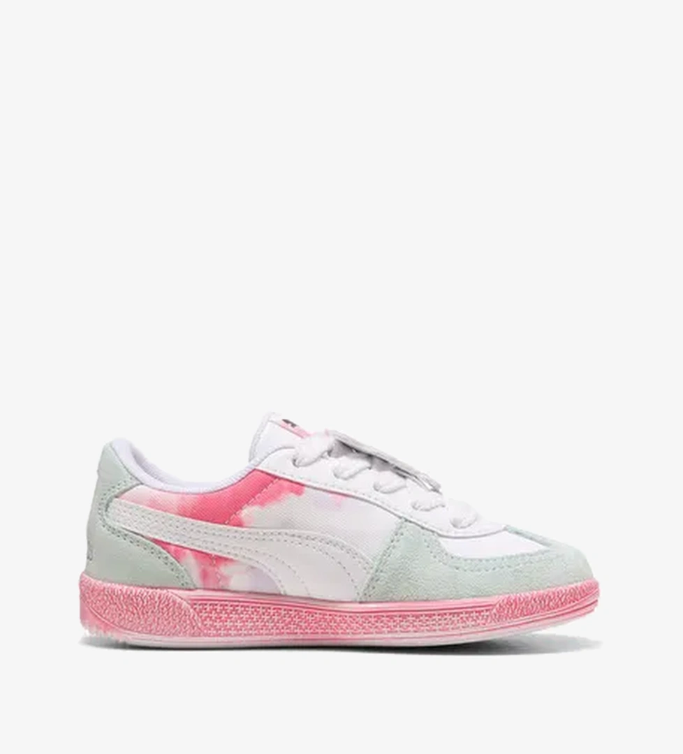 Puma Palermo Hello Kitty &amp; Friends Çocuk Yeşil/Pembe/Beyaz Spor Ayakkabı - Görsel 1