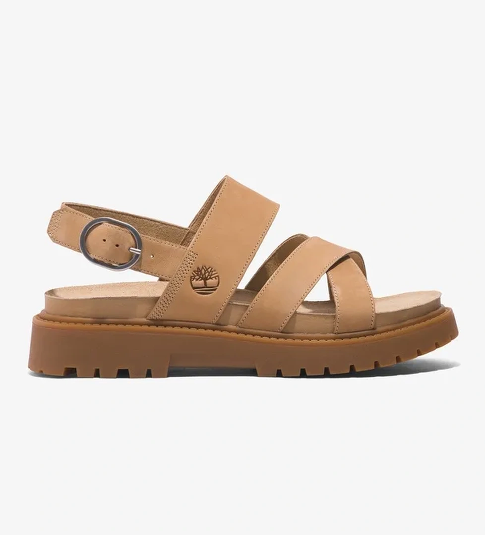 Timberland Clairemont Way Backstrap Kadın Bej Sandalet - Görsel 1