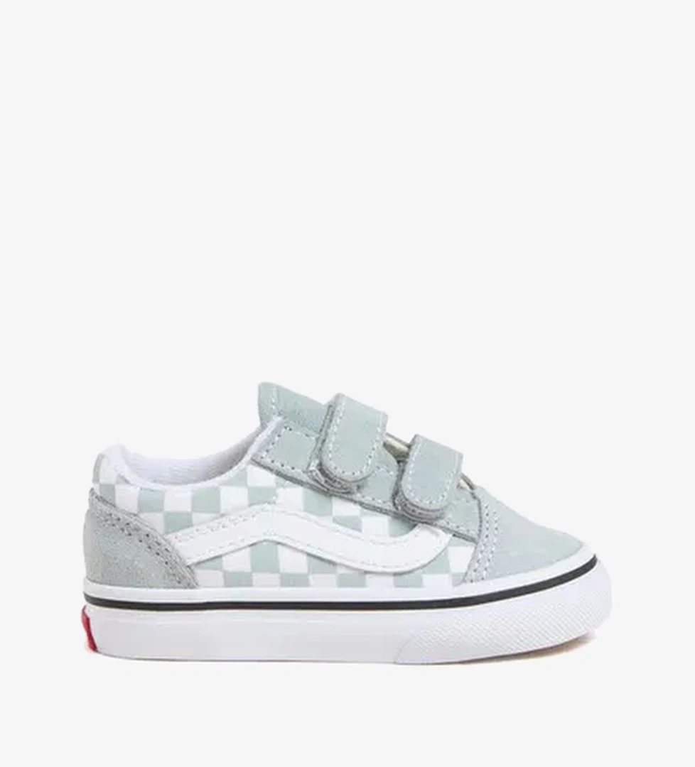 Vans Old Skool V Checkerboard Bebek Yeşil Sneaker