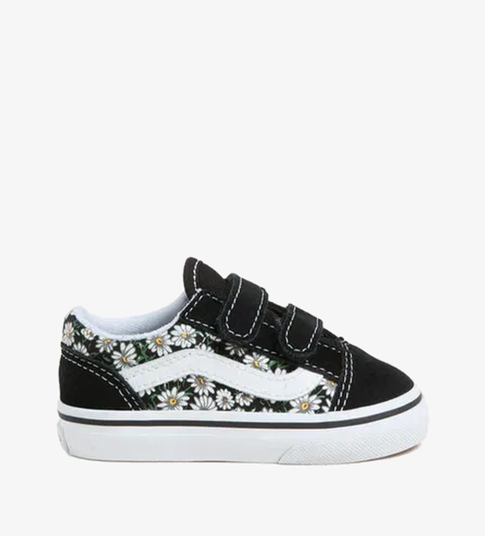 Vans Old Skool Daisies Bebek Siyah Sneaker - Görsel 1