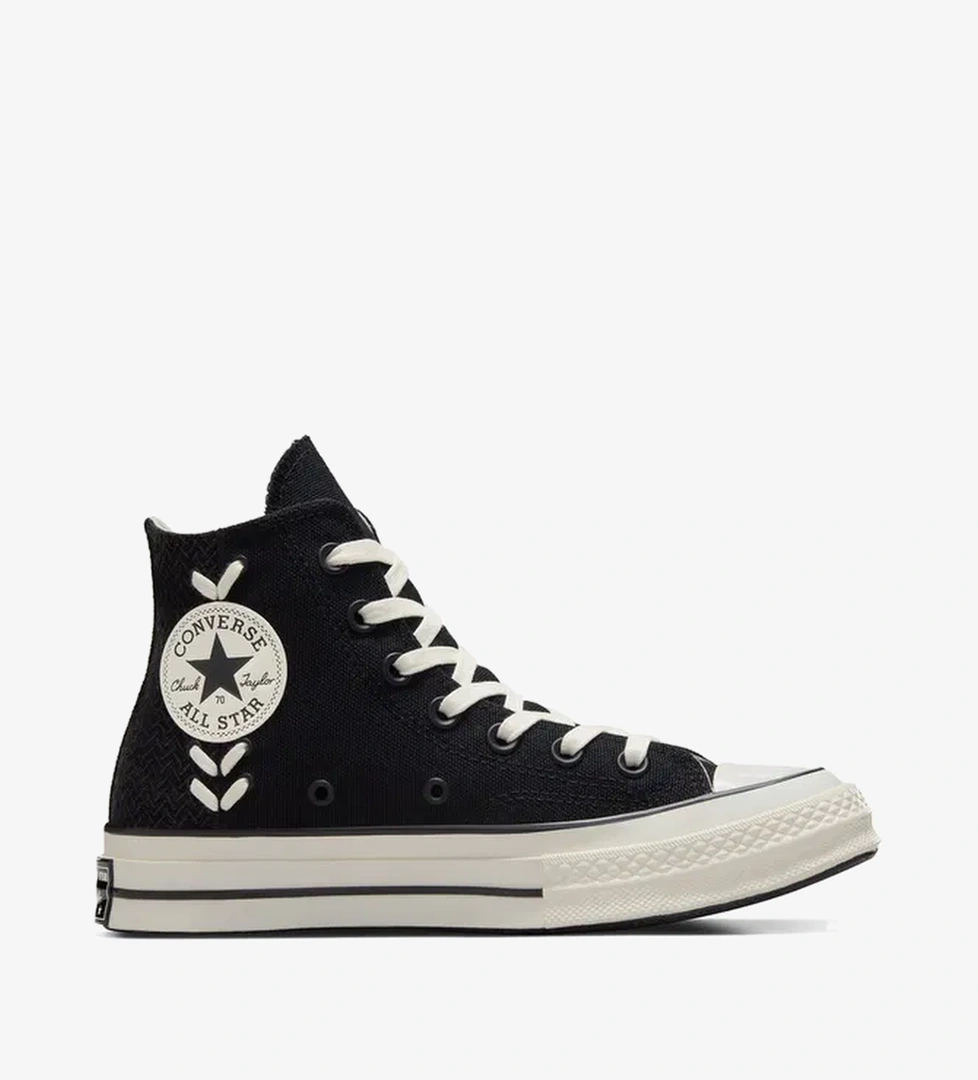 Converse Chuck 70 Crafted Laces Unisex Siyah Sneaker - Görsel 1