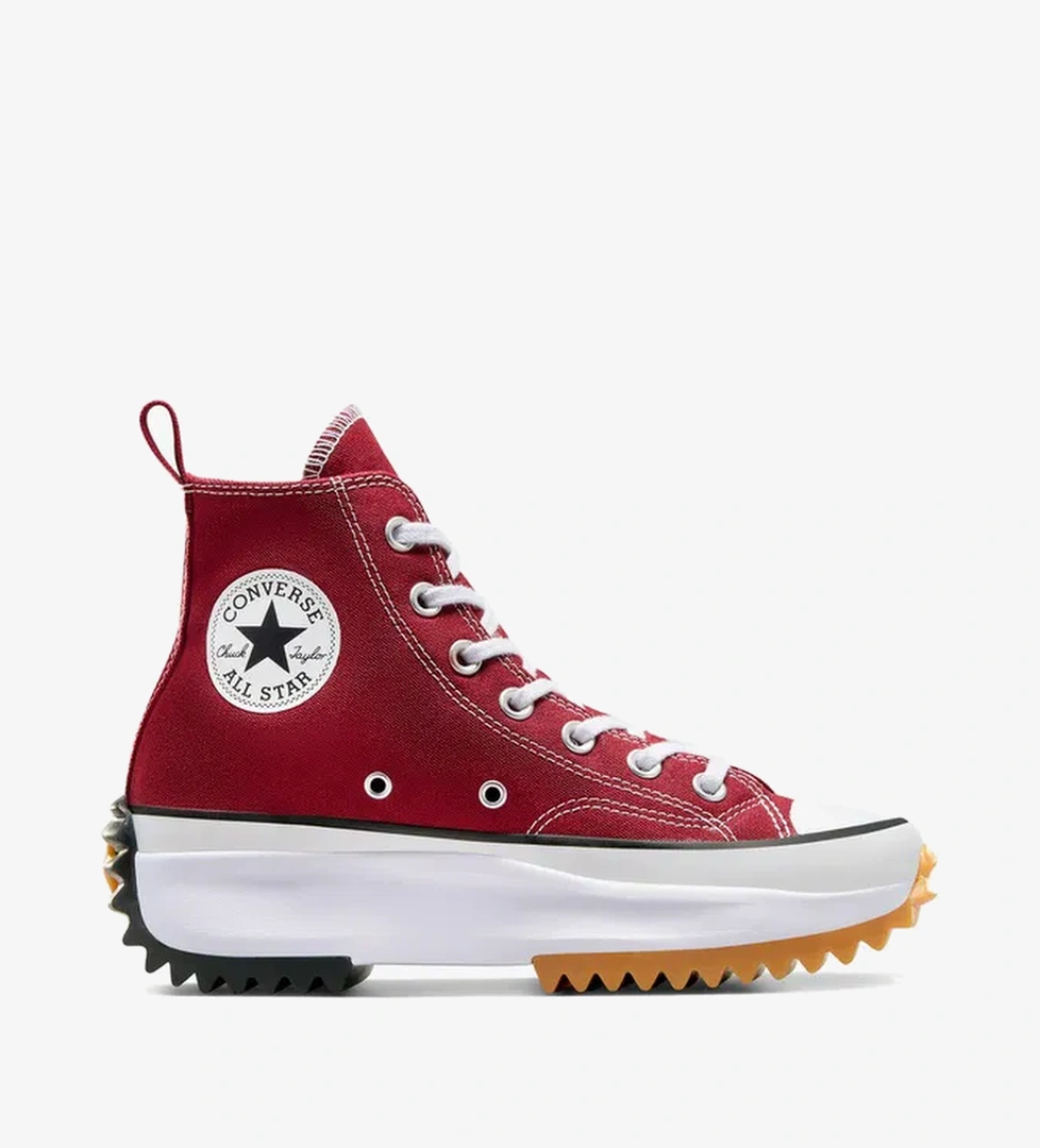 Converse Run Star Hike Unisex Kırmızı Platform Sneaker - Görsel 1