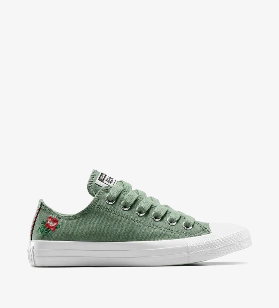 Converse Converse Chuck Taylor All Star Rose Cross Stitch Unisex Yeşil Sneaker House of SuperStep'te! Yeşil - 1. görsel