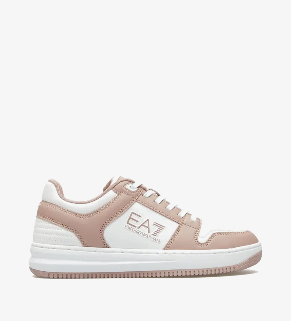 Emporio Armani Kadın Beyaz/Kahverengi Sneaker