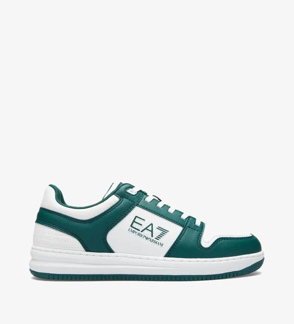 Emporio Armani Erkek Beyaz/Yeşil Sneaker - Görsel 1