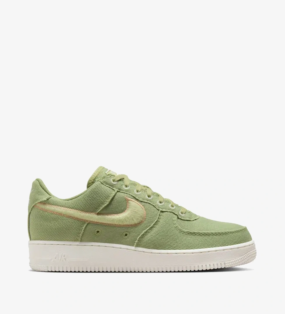 Nike Air Force 1 Canvas Erkek Yeşil Sneaker - Görsel 1