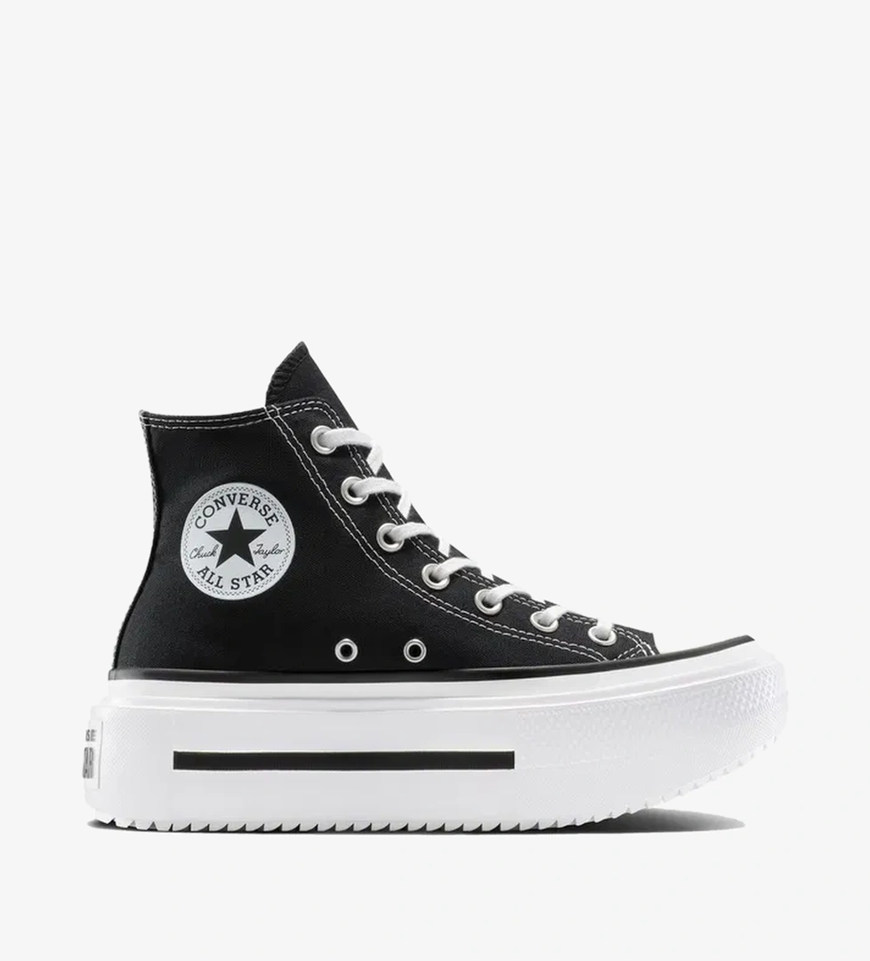 Converse Chuck Taylor All Star Lift Double Stack Kadın Siyah Sneaker