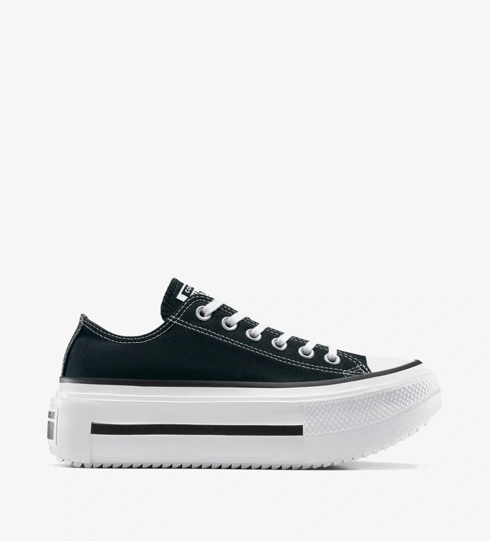Converse Chuck Taylor All Star Lift Double Stack Platform Kadın Siyah Sneaker - Görsel 1
