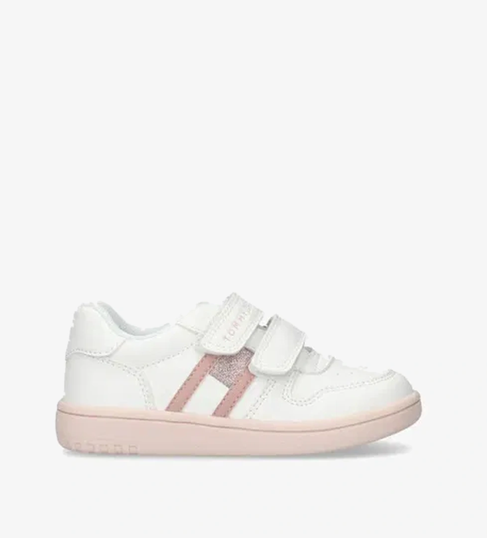 Tommy Hilfiger Flag Velcro Bebek Pembe Spor Ayakkabı