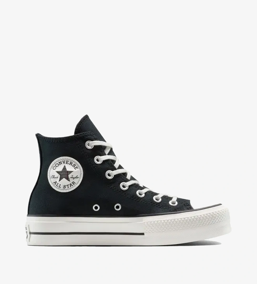 Converse Chuck Taylor All Star Lift Platform Floral Kadın Siyah Sneaker