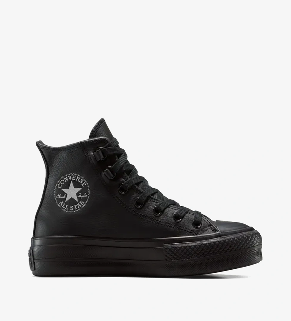 Converse Converse Chuck Taylor All Star Lift Platform Deri Siyah Kadın Sneaker model görseli