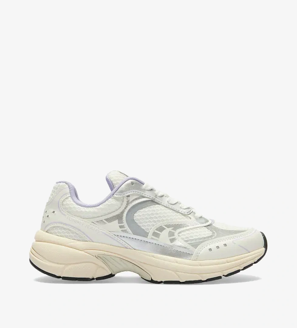 Tommy Hilfiger Logolu Kadın Beyaz Spor Ayakkabı - Görsel 1