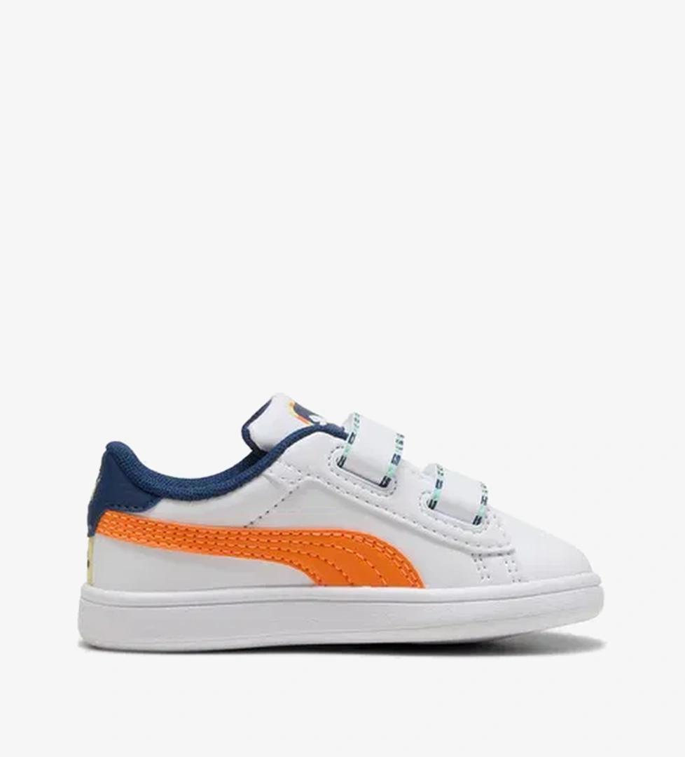 Puma Smash 3.0 Playdate Bebek Beyaz Spor Ayakkabı