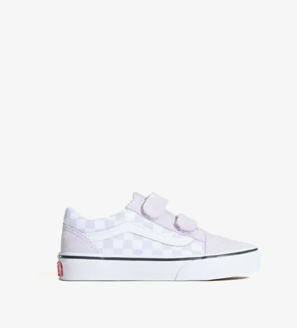 Vans Old Skool V Checkered Çocuk Mor Sneaker