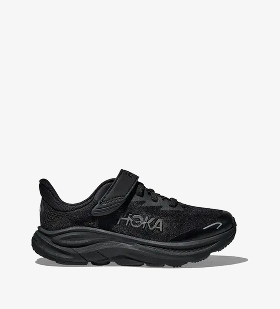 Hoka Clifton 10 Çocuk Siyah Koşu Ayakkabısı - Görsel 1