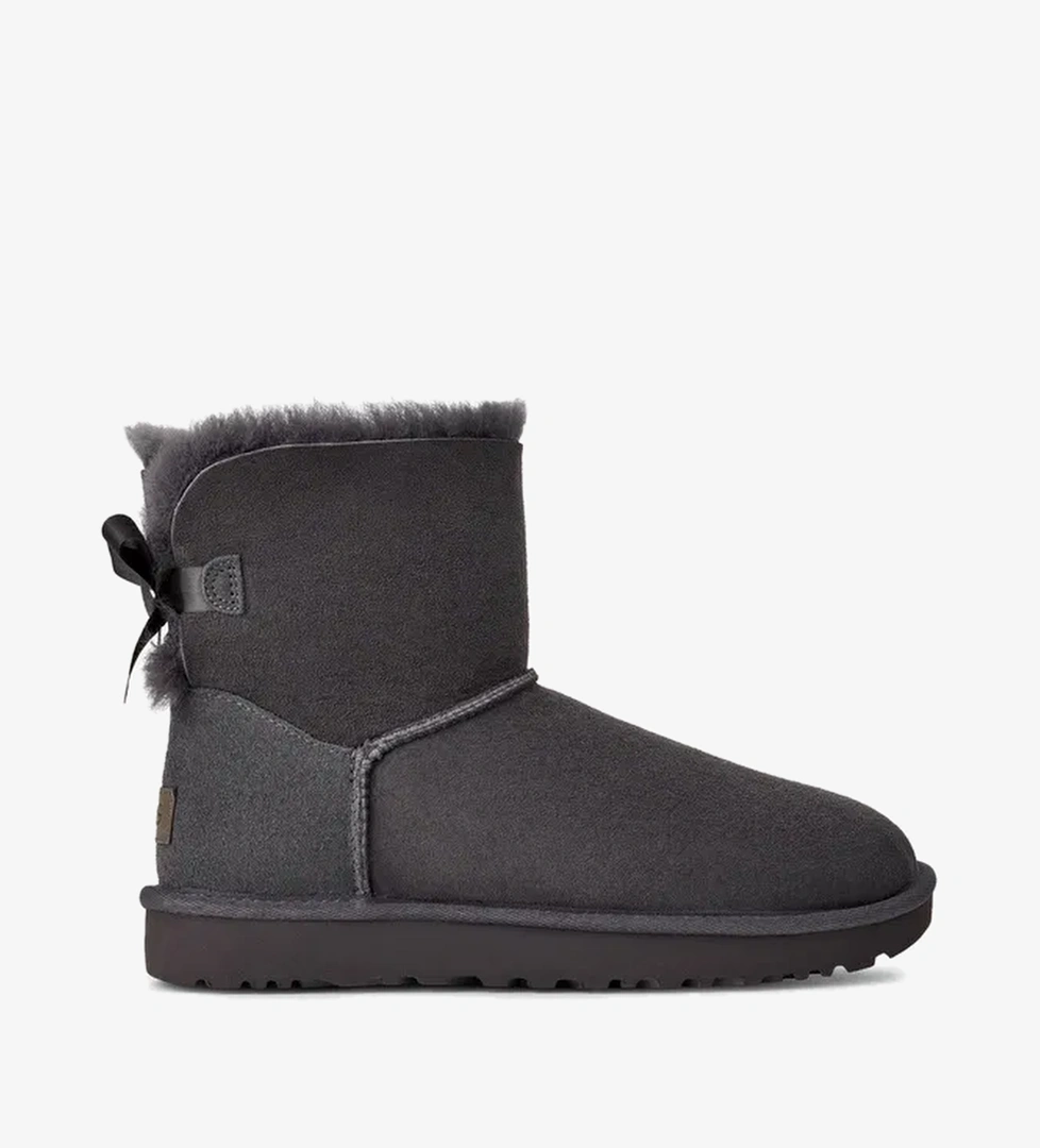 UGG Mini Bailey Bow Kadın Gri Bot