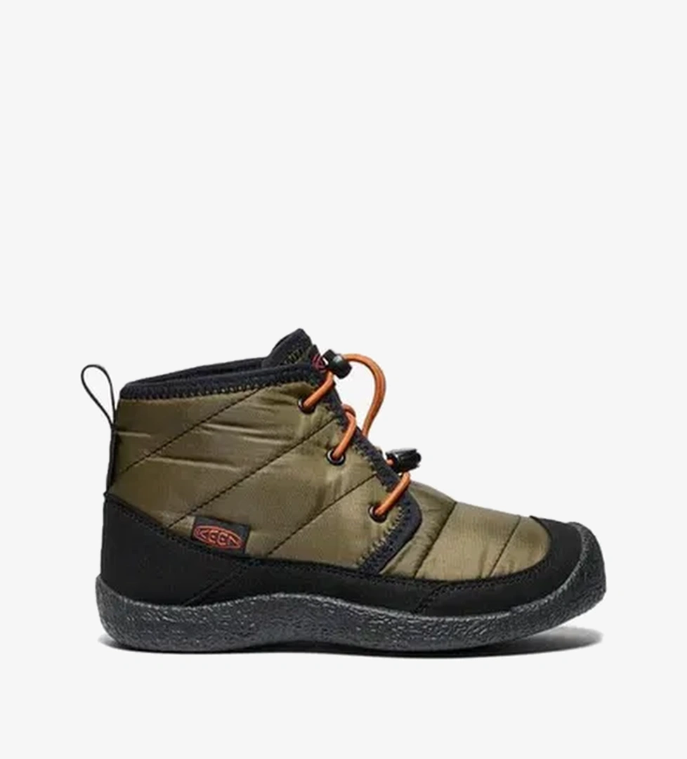 Keen Howser II Chukka Su Geçirmez Koyu Yeşil Çocuk Bot - Görsel 1