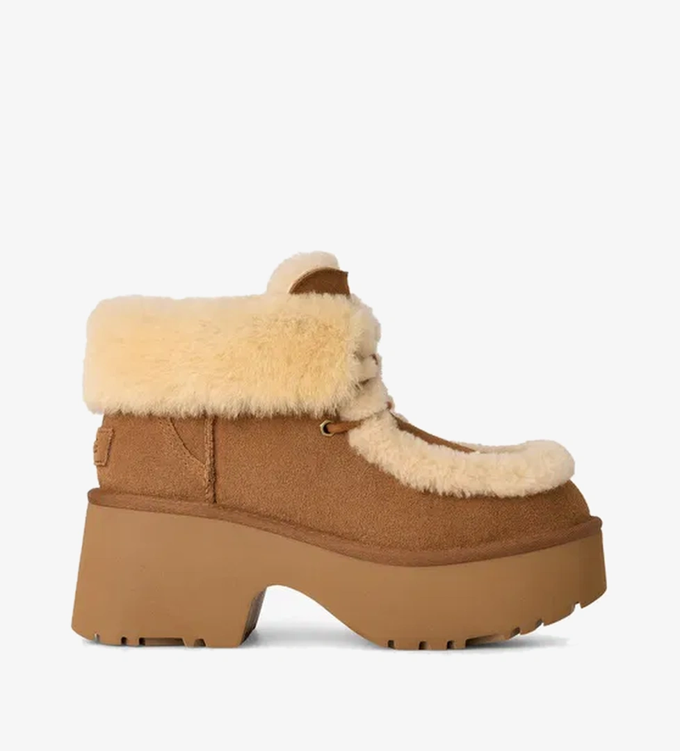 UGG Esmee Lace Up Kadın Kahverengi Bot - Görsel 1