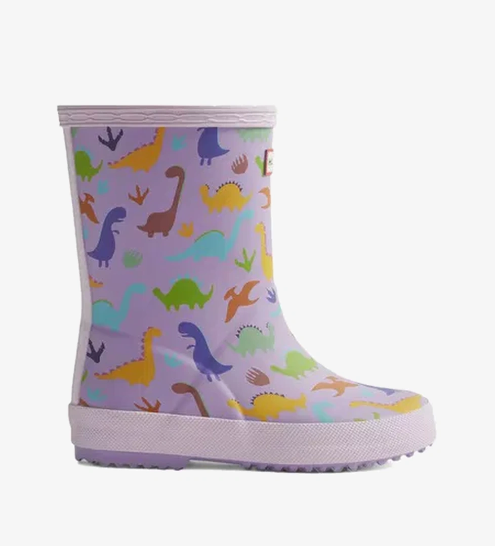 Hunter Hunter Originals Wellington Dinosaur Çocuk Mor Bot model görseli