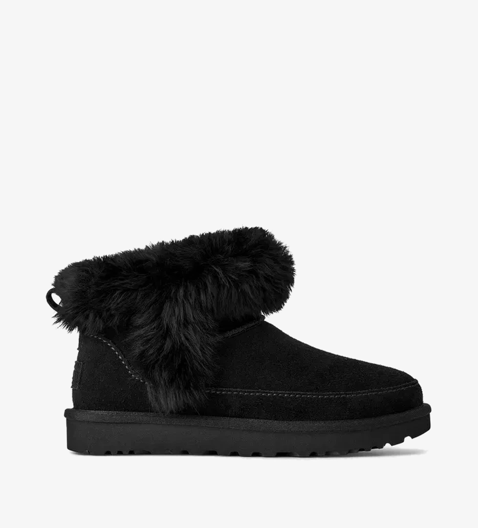 UGG Classic Ultra Mini Chalet Kadın Siyah Bot