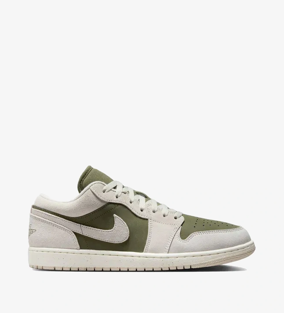 Nike Air Jordan 1 Low 'Medium Olive' SE Erkek Yeşil Spor Ayakkabı - Görsel 1