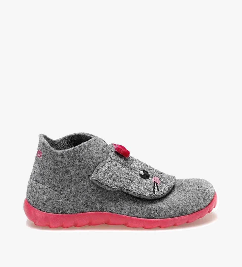 HAPPY GRI Kız Çocuk Panduf