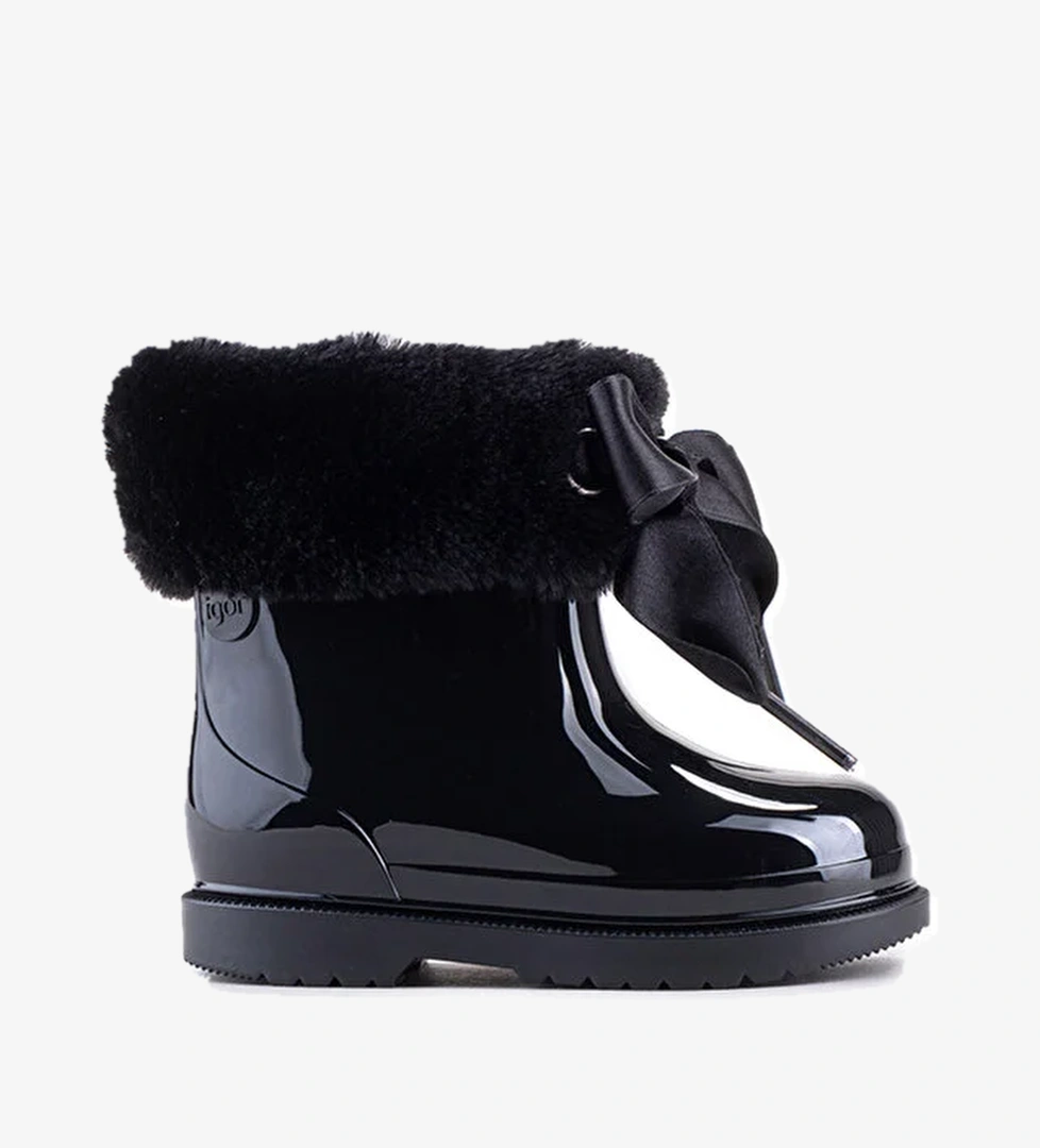 BIMBI SOFT Siyah Kız Çocuk Yağmur Çizmesi - Görsel 1